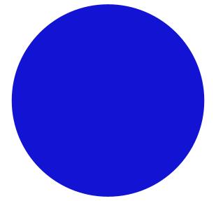 A blue circle.